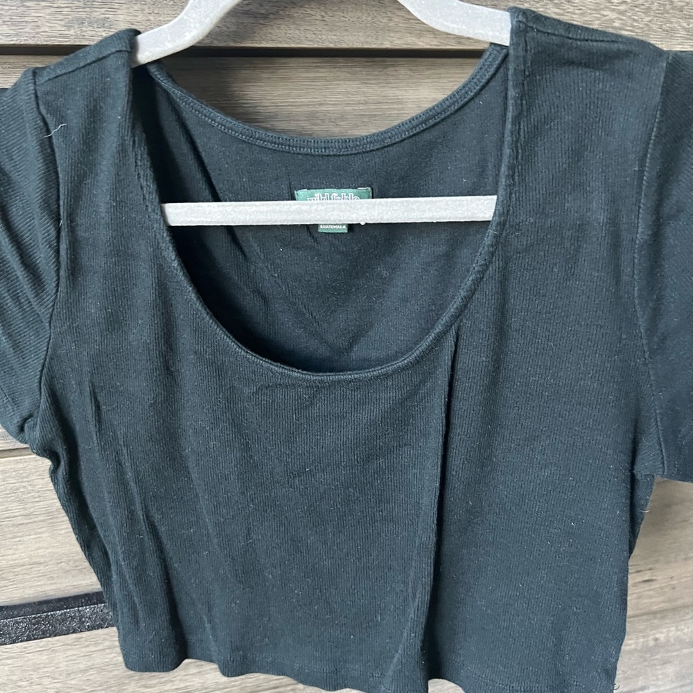 Large wild fable black crop top